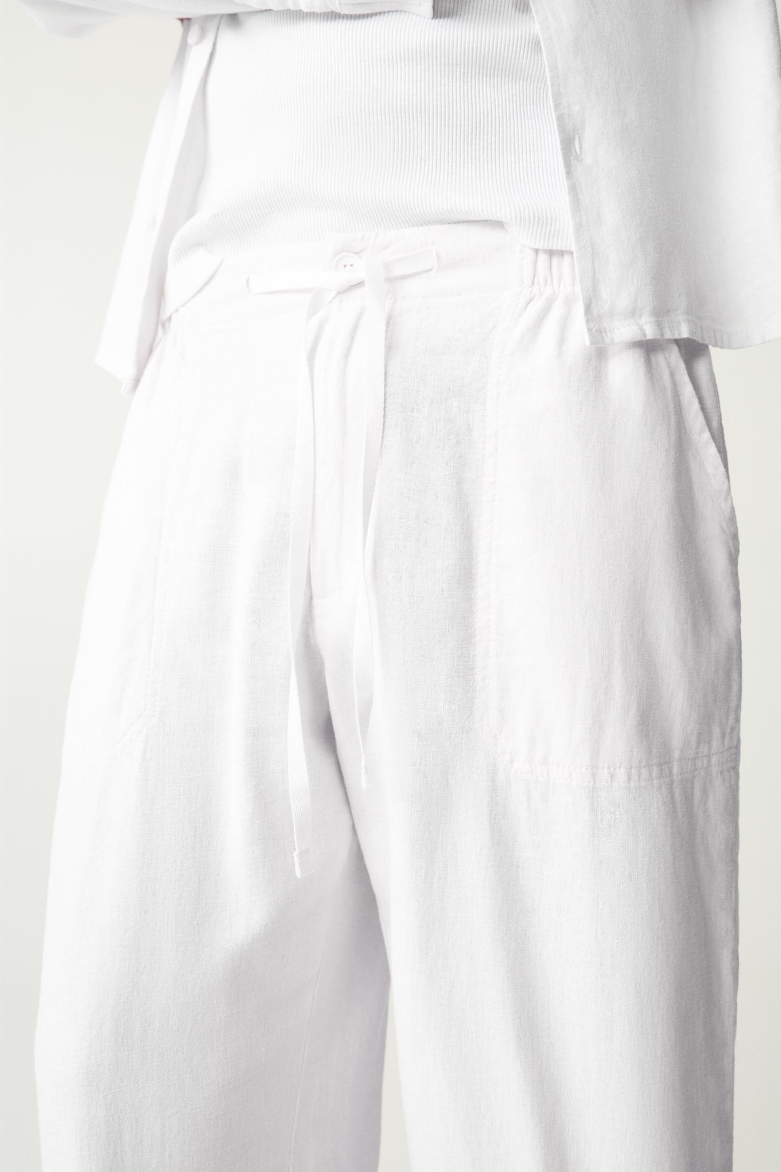 Linen blend sweatpants Product Image