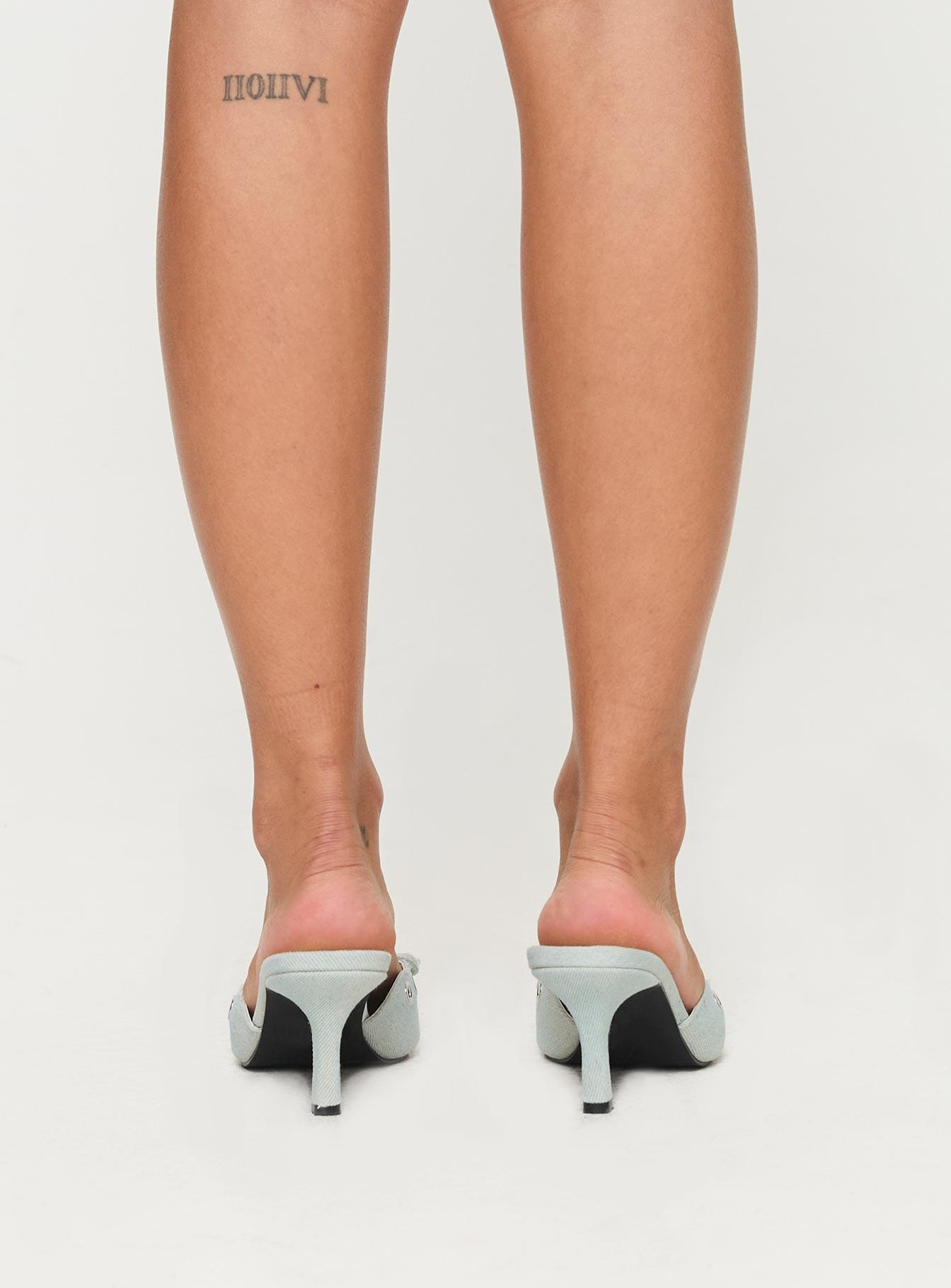 Therapy Justice Heels Denim Product Image