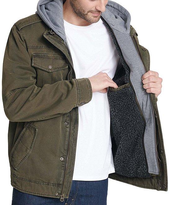 Levi's® Twill Hooded Military Trucker Jacket Product Image