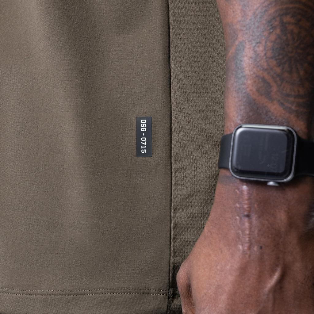 0715. Core Mesh Oversized Tee - Deep Taupe Product Image