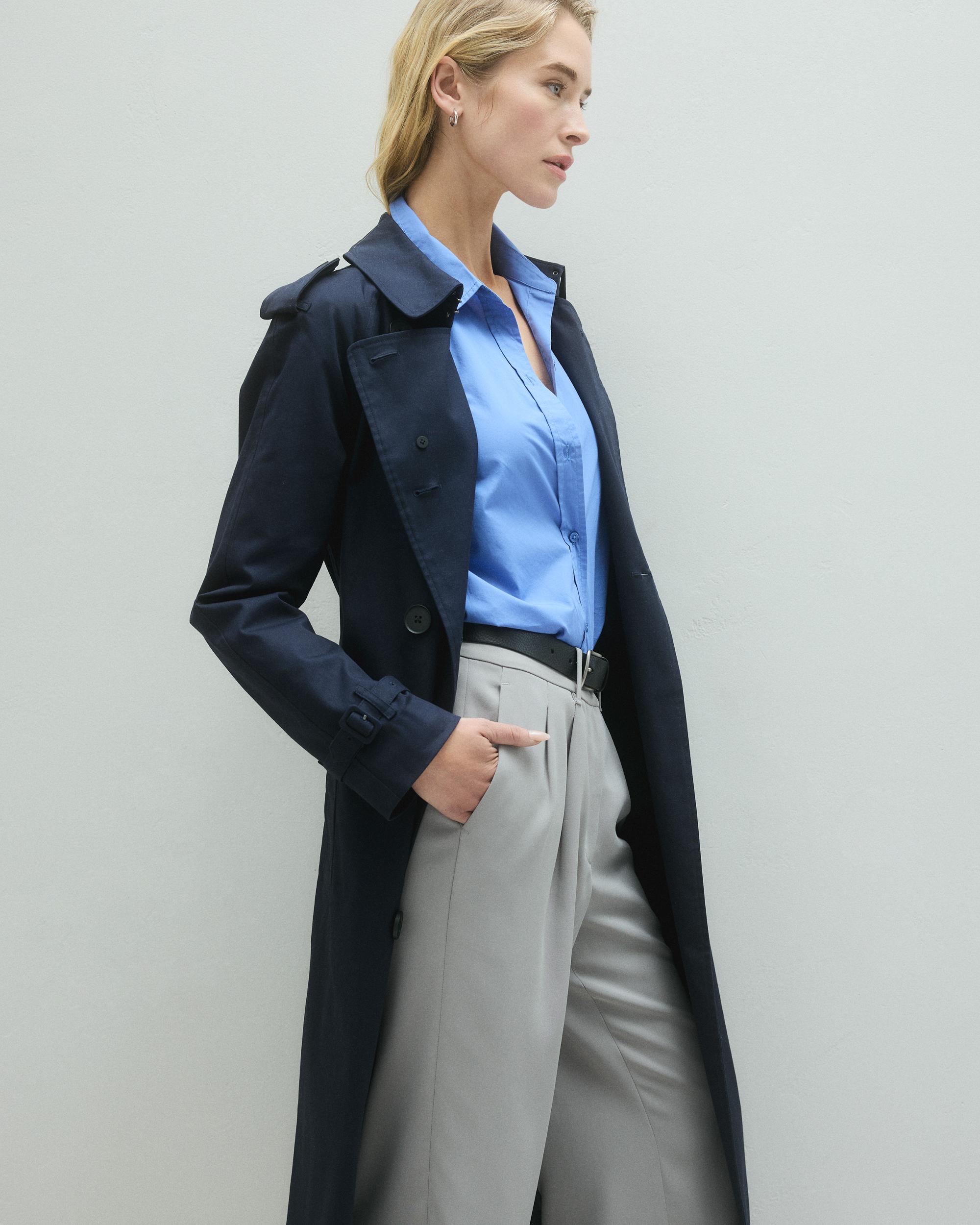 Quince | Women's Stretch Crepe Pleated Wide Leg Pants Recycled Polyester Product Image