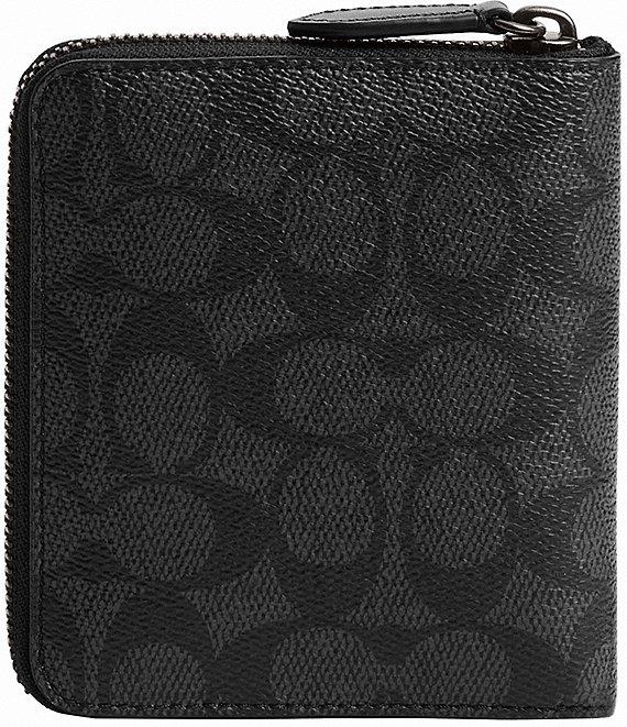 COACH Zip Around Signature Canvas Coin Wallet Product Image
