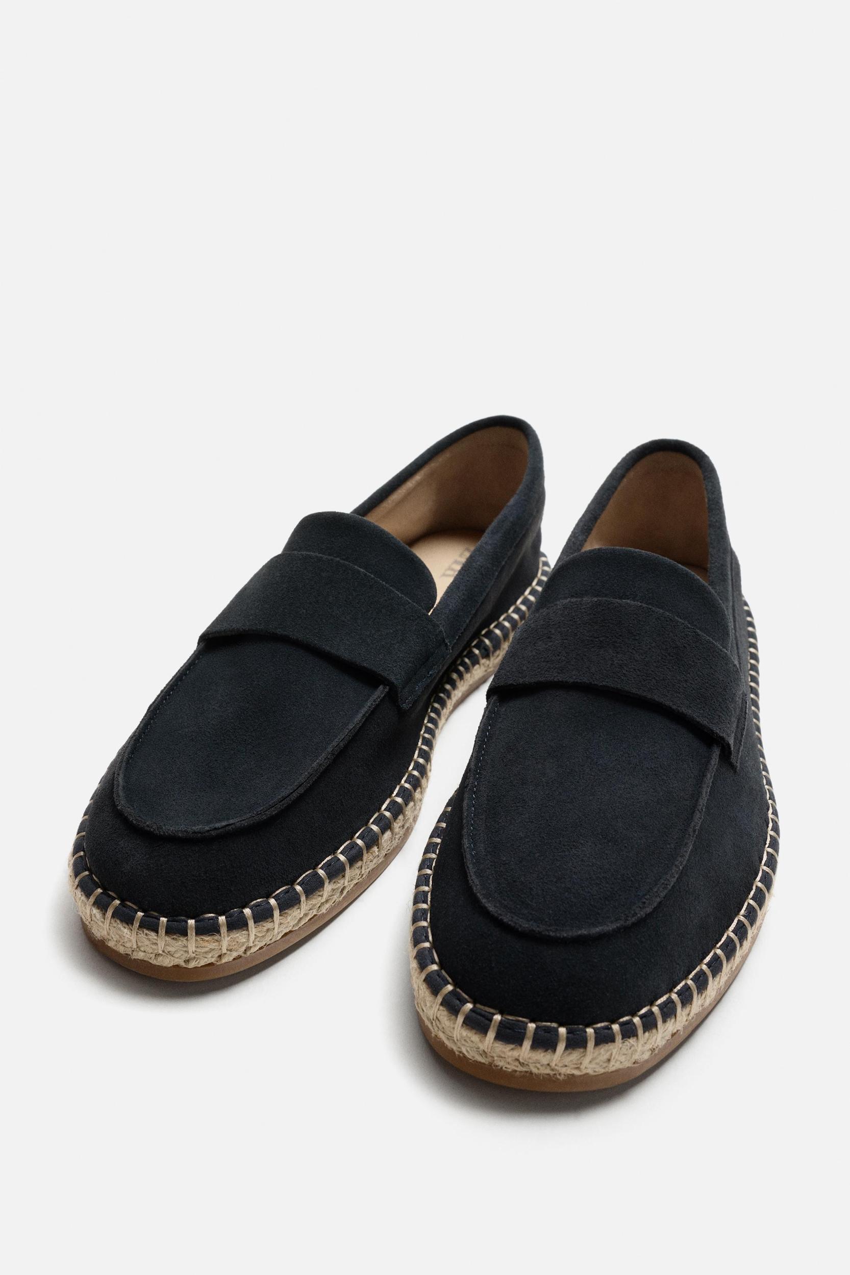 LEATHER MOCCASIN ESPADRILLES Product Image