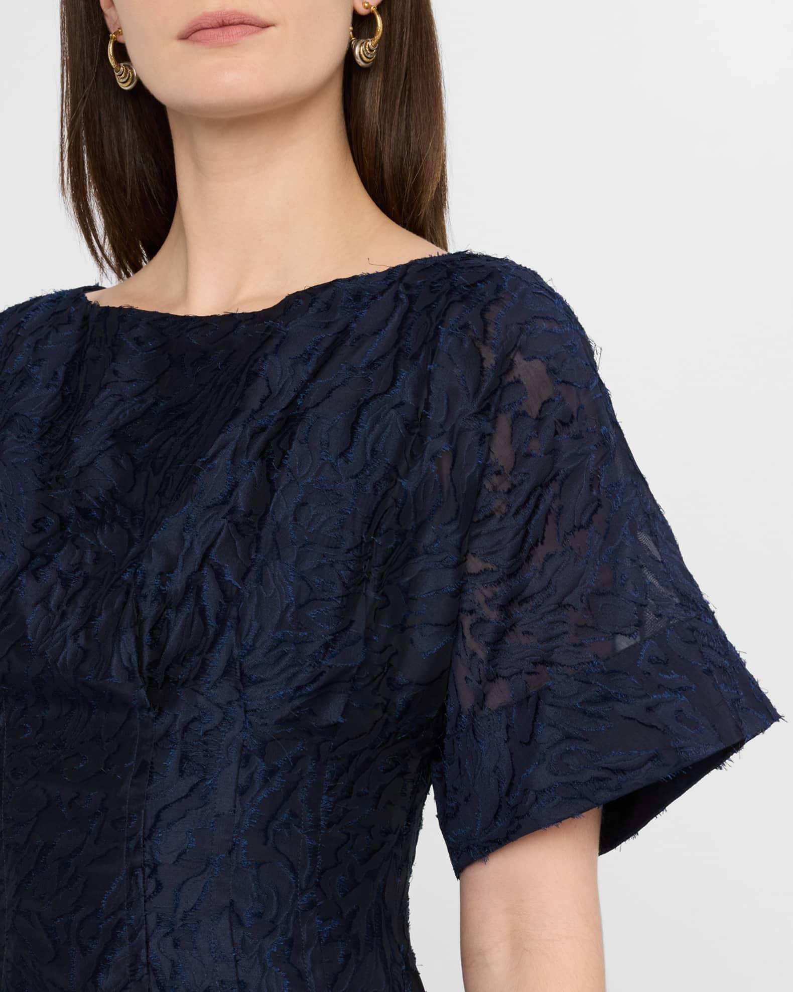 Rosalie Pleated Fil Coupe Midi Dress Product Image