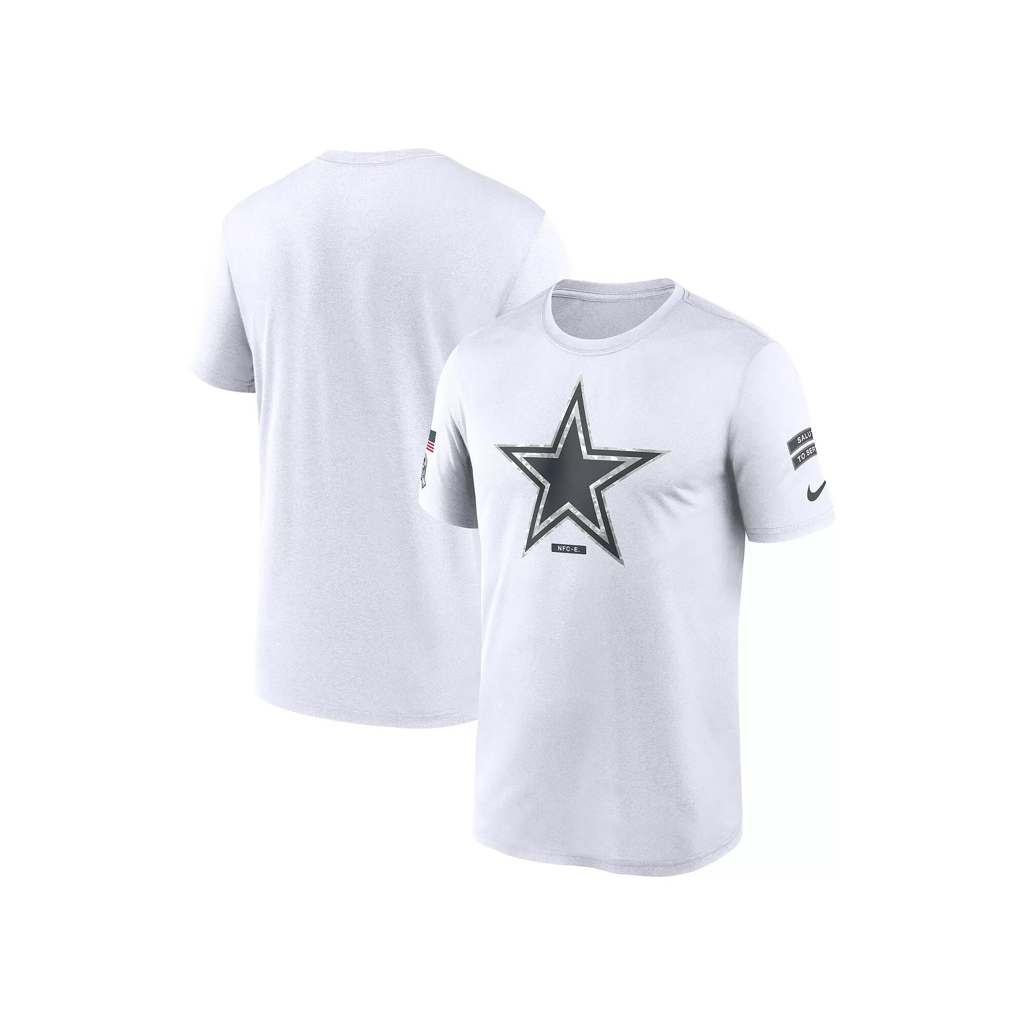 Men's Nike White Dallas Cowboys 2024 Salute To Service Legend Performance T-Shirt,  Product Image