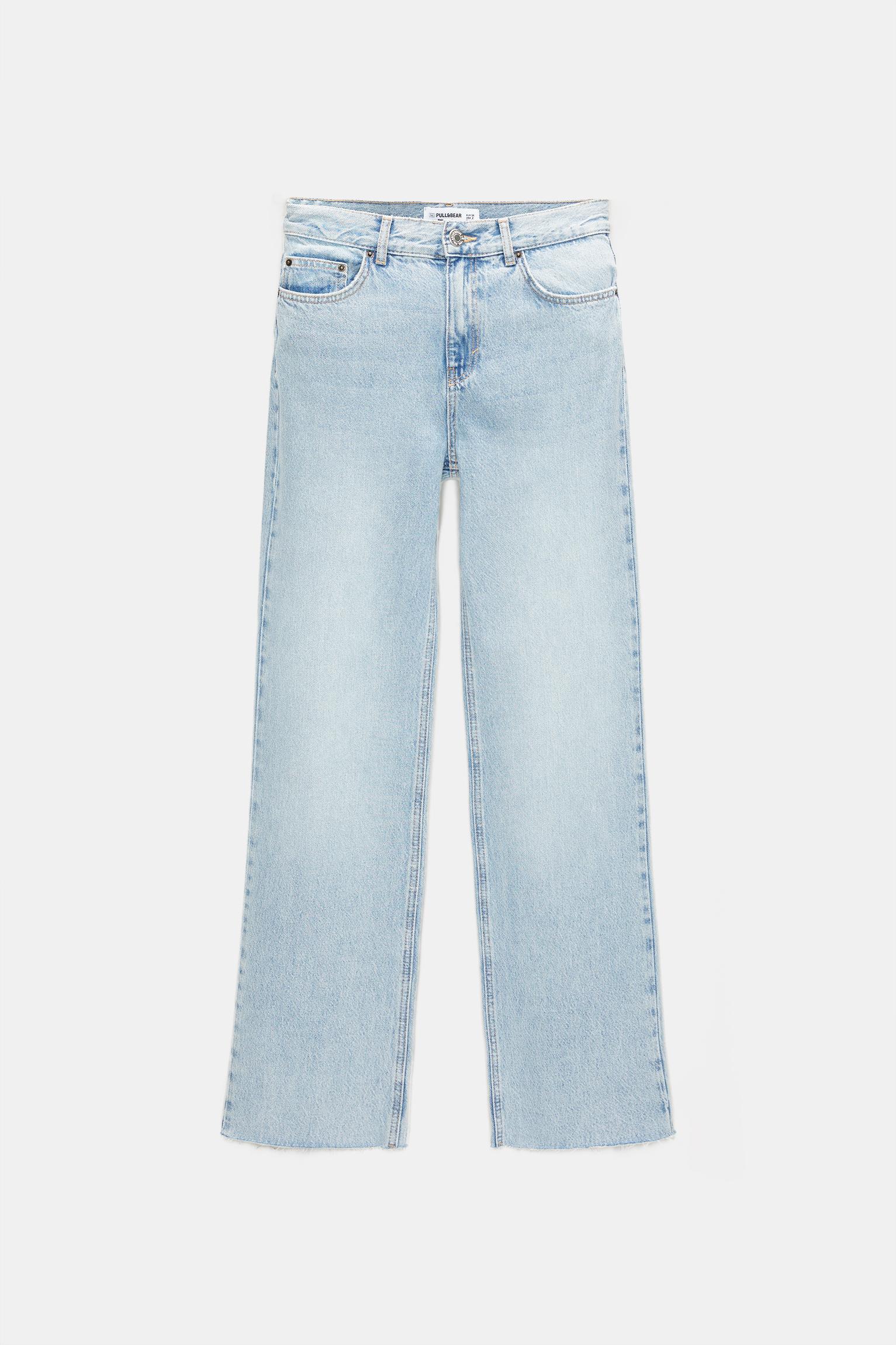 Straight-leg high-waist jeans Product Image