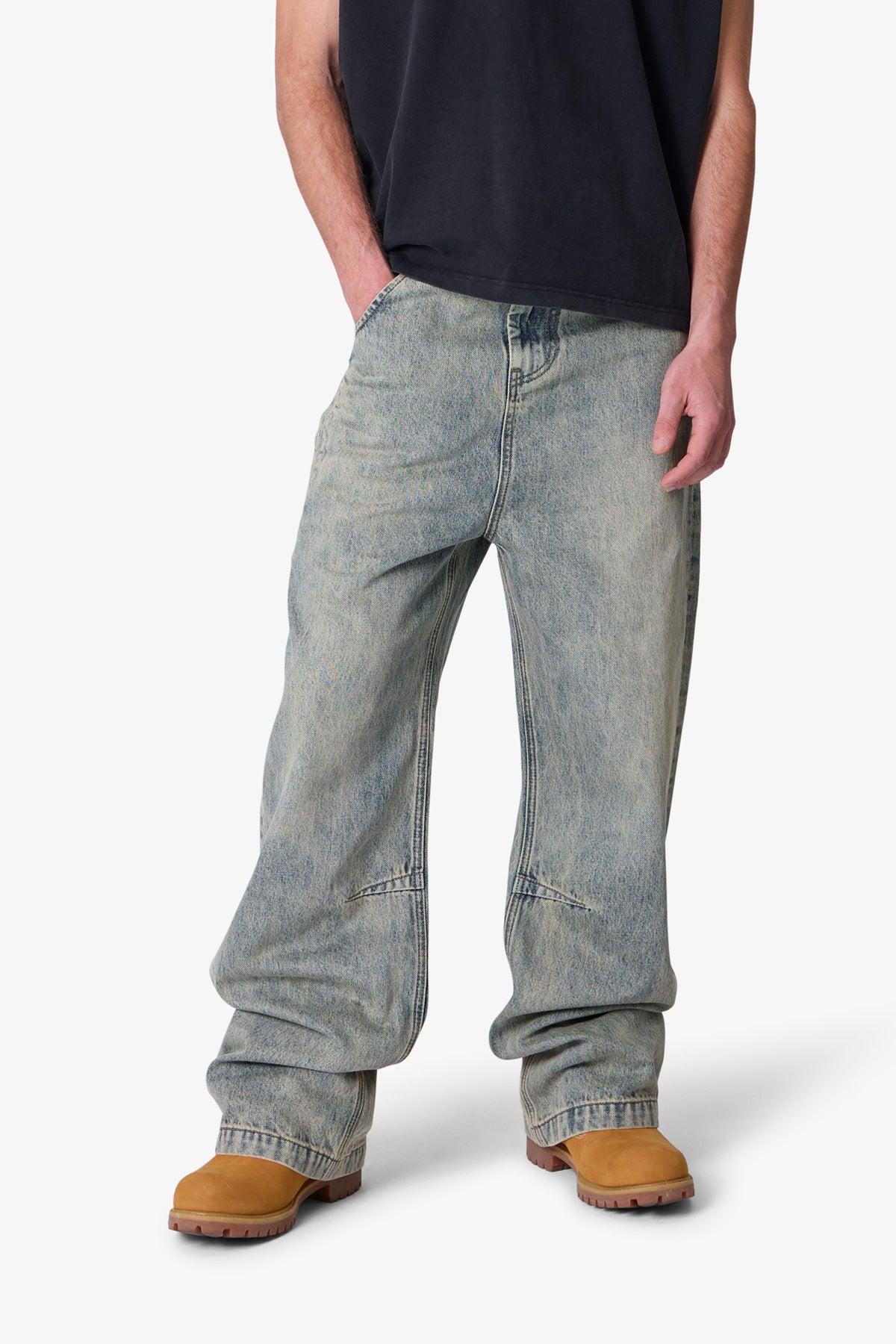 Baggy Moto Denim - Vintage Blue Product Image