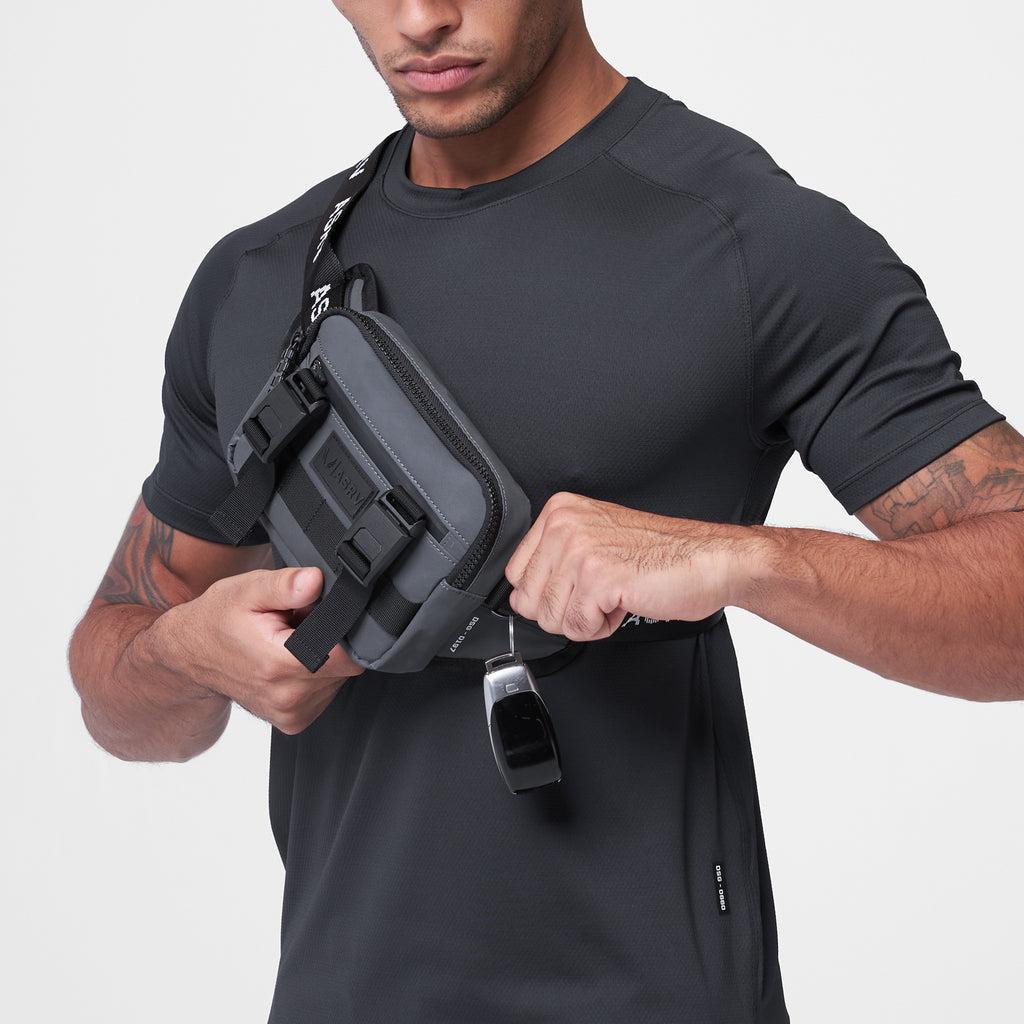 0197. Small Crossbody Bag - Grey Reflective Product Image