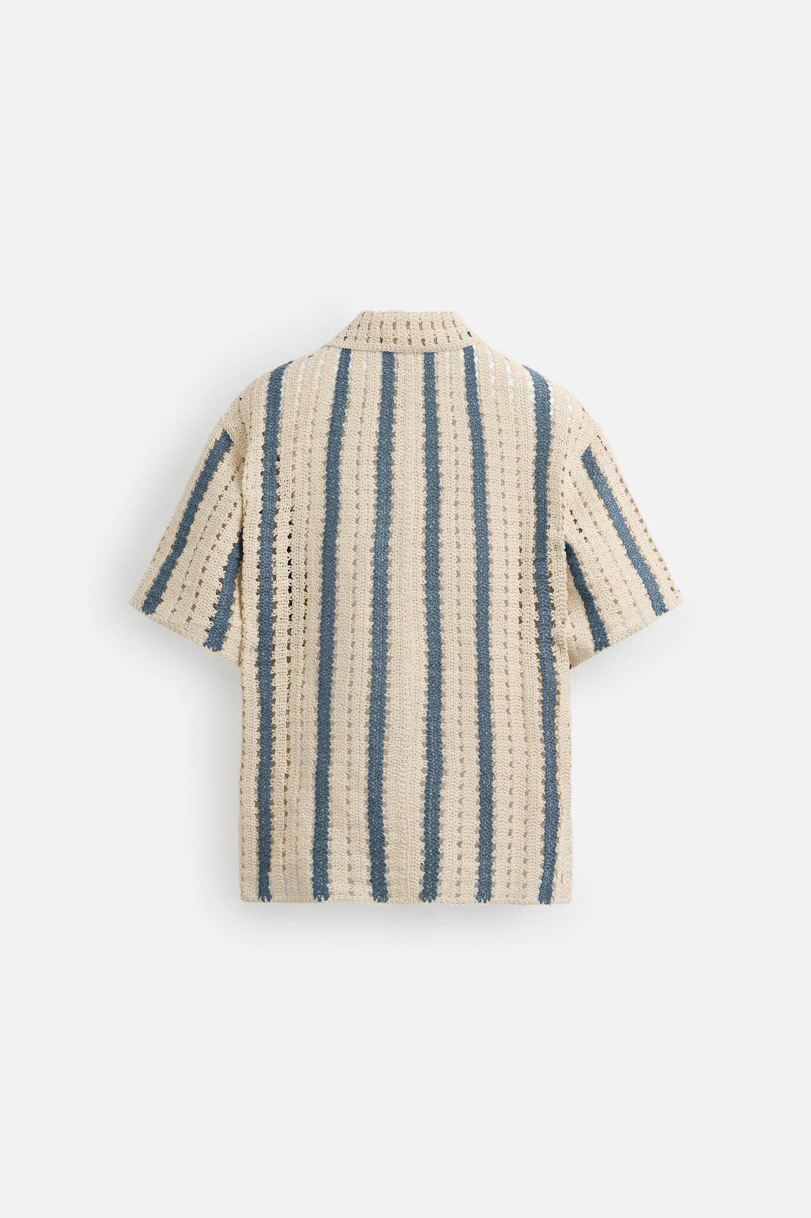 CROCHET TEXTURED SHIRT Product Image