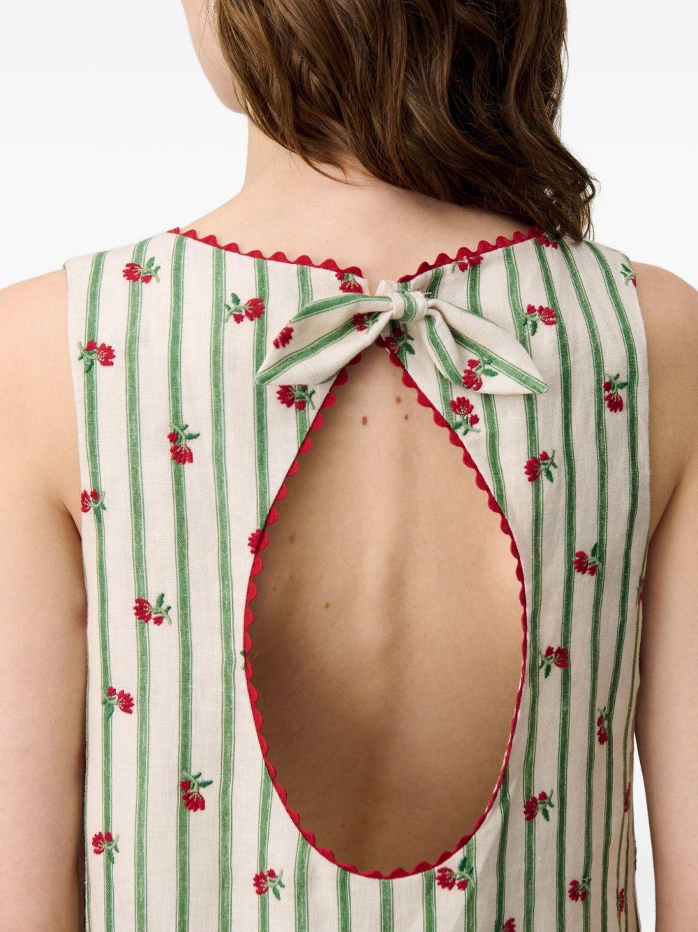 floral-embroidered minidress Product Image