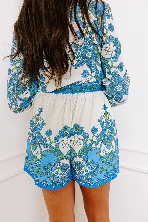 Milan Bound High Waist Paisley Shorts Product Image