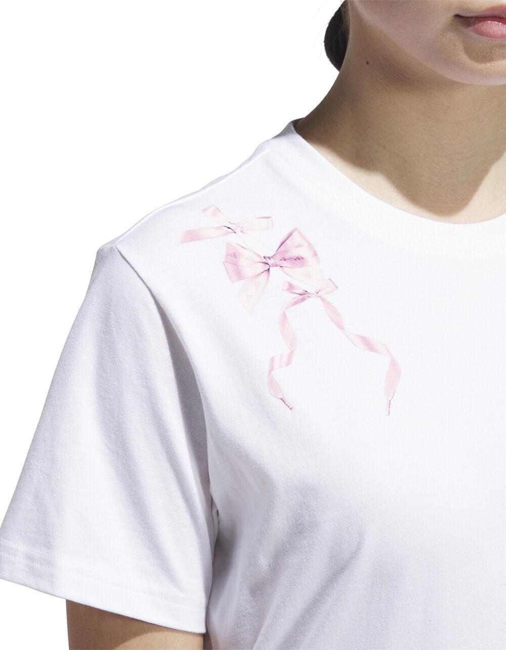 ADIDAS Coquette Bows Womens Tee - WHITE Product Image