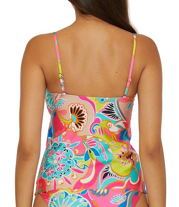 Trina Turk Venus Abstract Print Reversible Hipster Swim Bottom Product Image