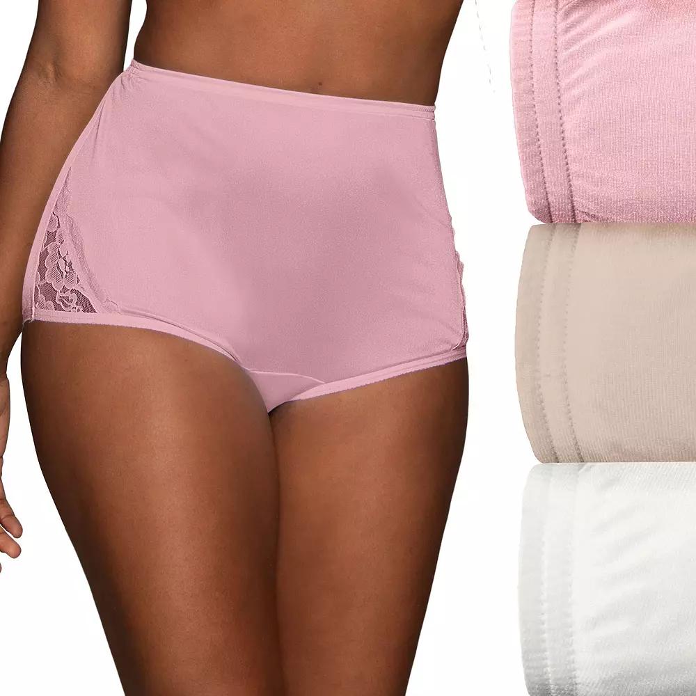 Womens Vanity Fair Lingerie Perfectly Yours 3-Pack Noveau Brief Panty Set 13011 Product Image