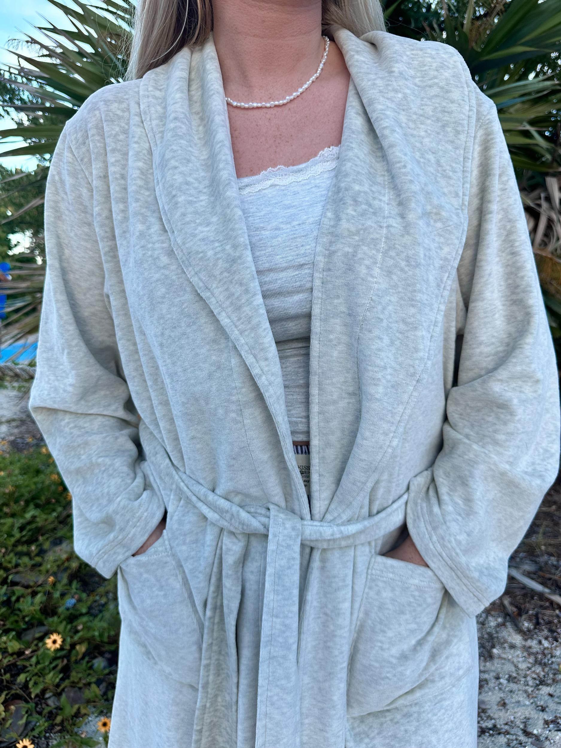 Earthy Grey Dream Hotel Robe Product Image
