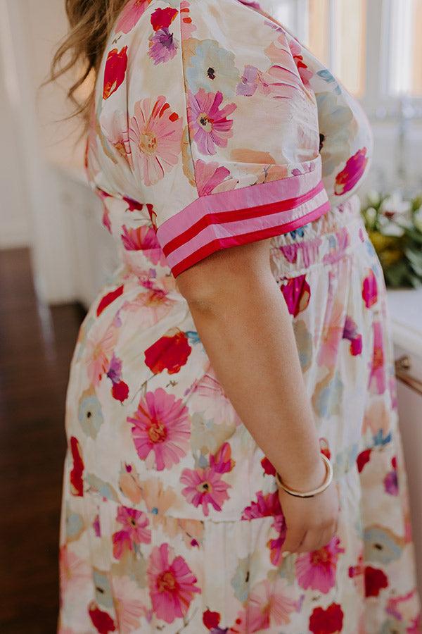 Vivid Vision Floral Maxi Dress Curves Product Image