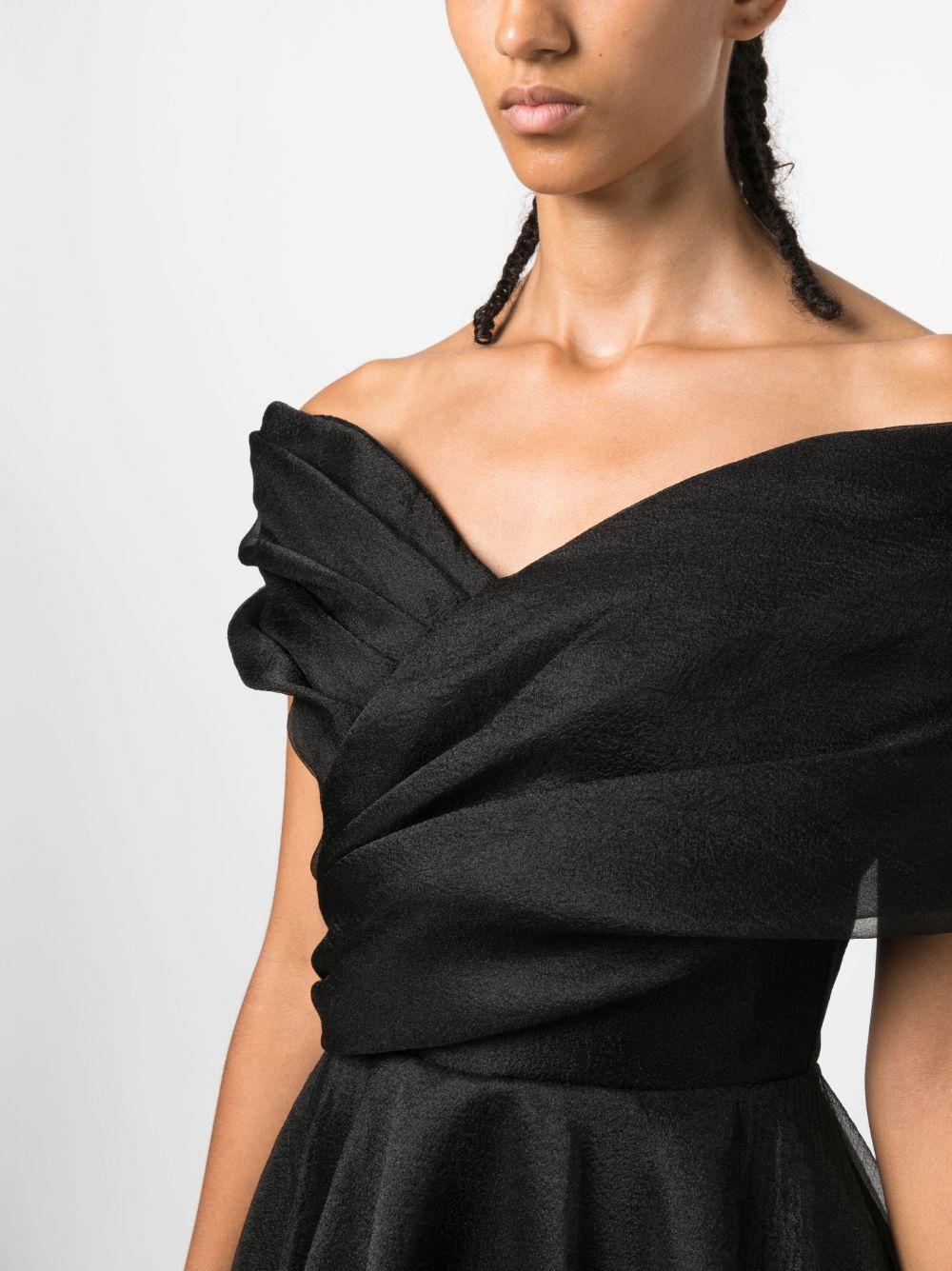 V-neck ruched maxi dress Product Image