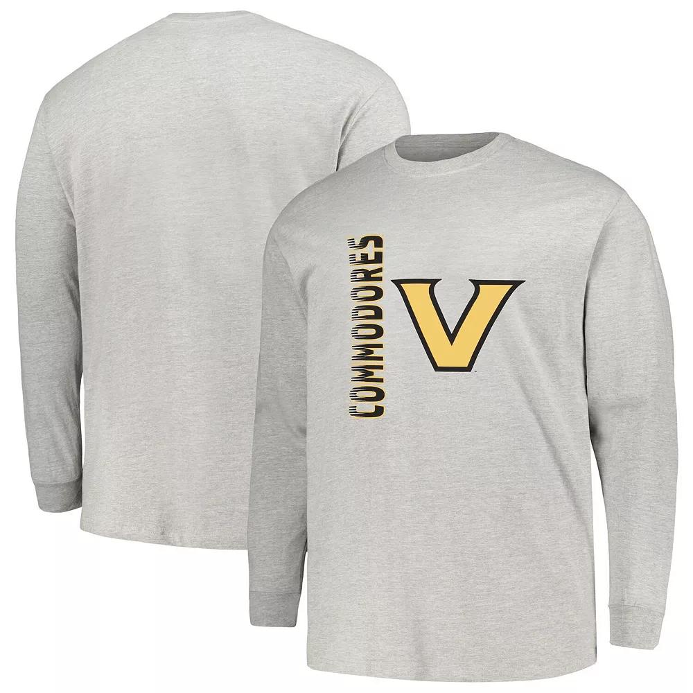 Men's Profile Gray Vanderbilt Commodores Big & Tall Mascot Long Sleeve T-Shirt,  Product Image