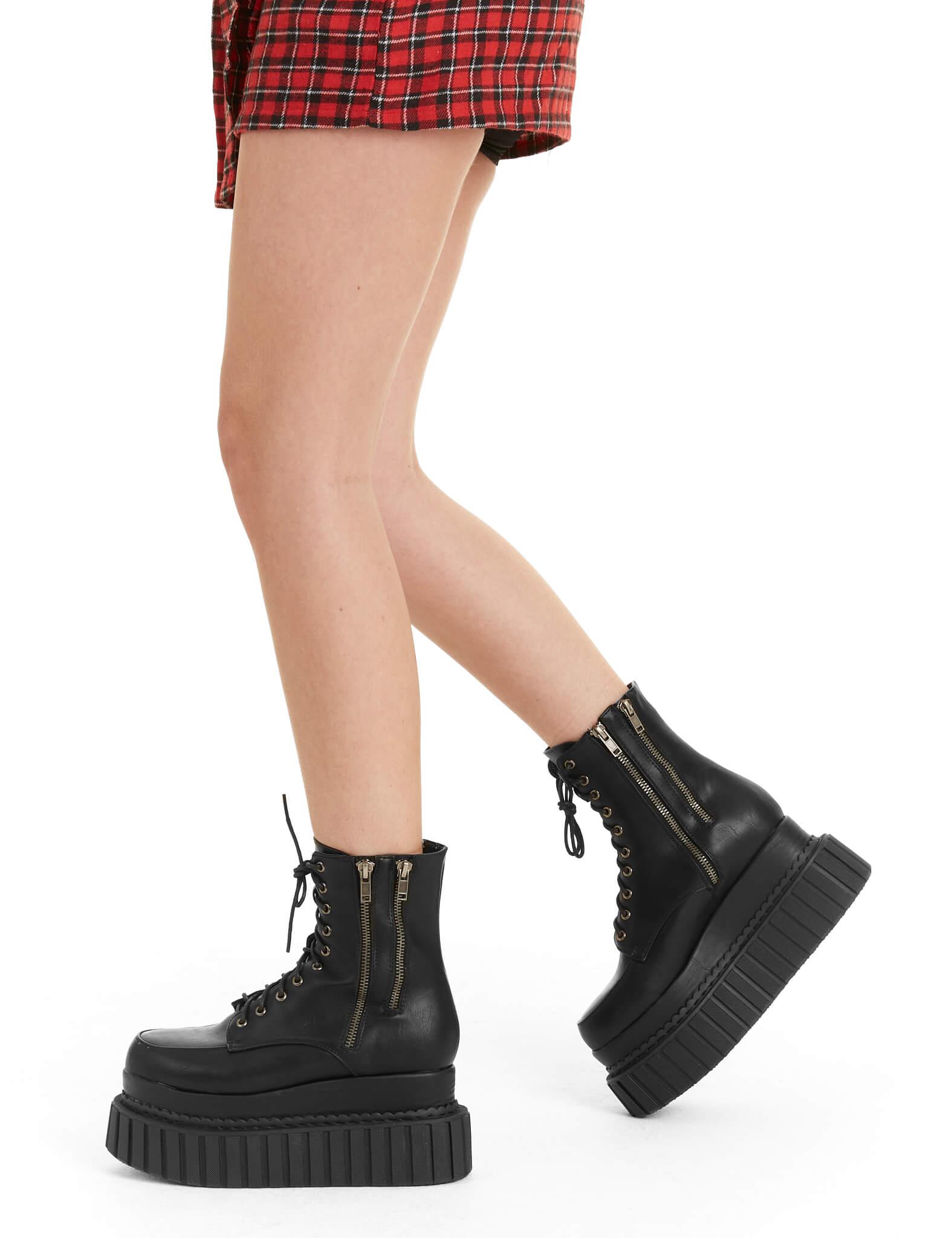 Declined Chunky Ankle Creeper Boots Product Image