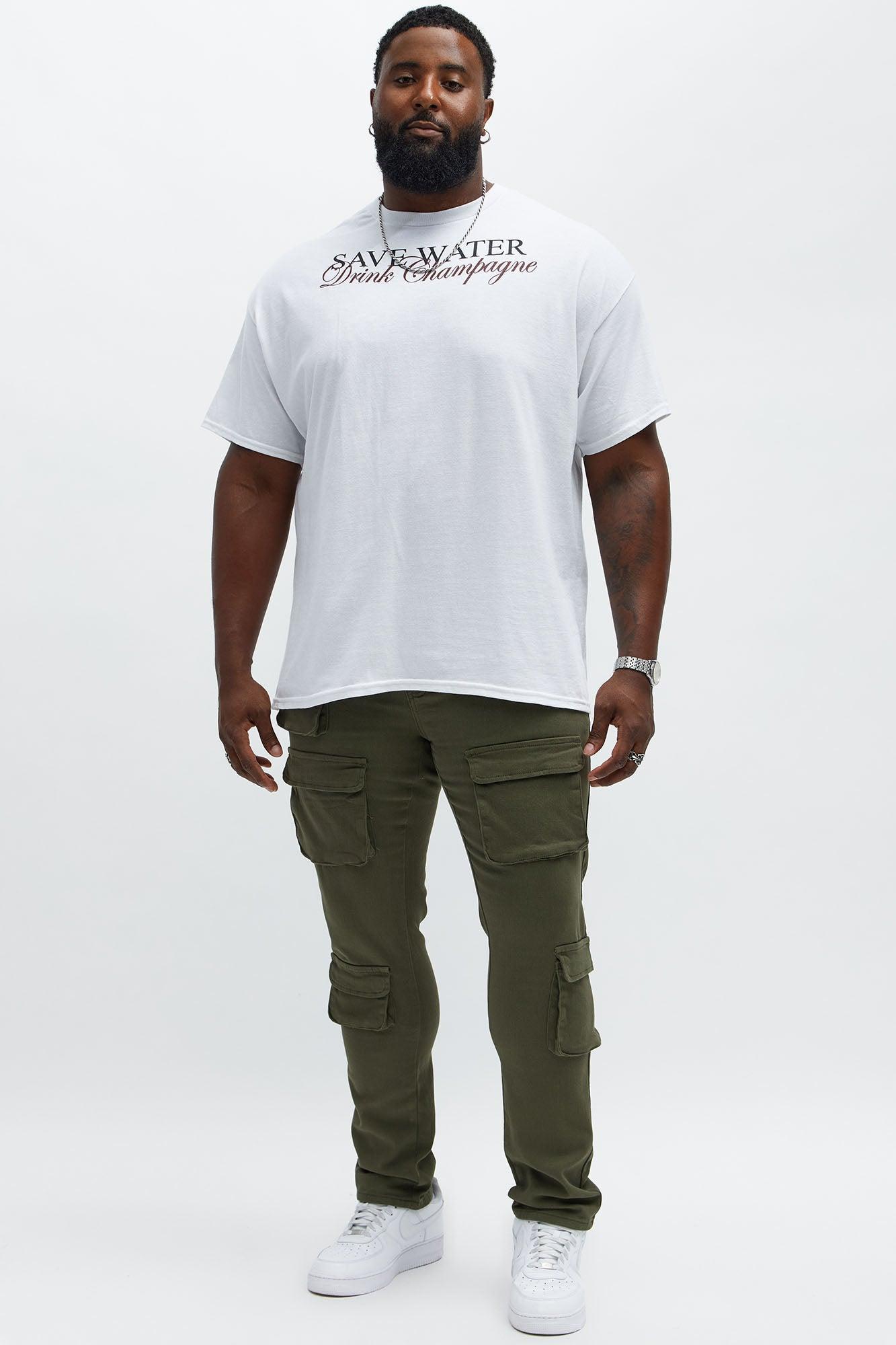 Skinny Pocket Me Cargo Pants - Olive Male Product Image