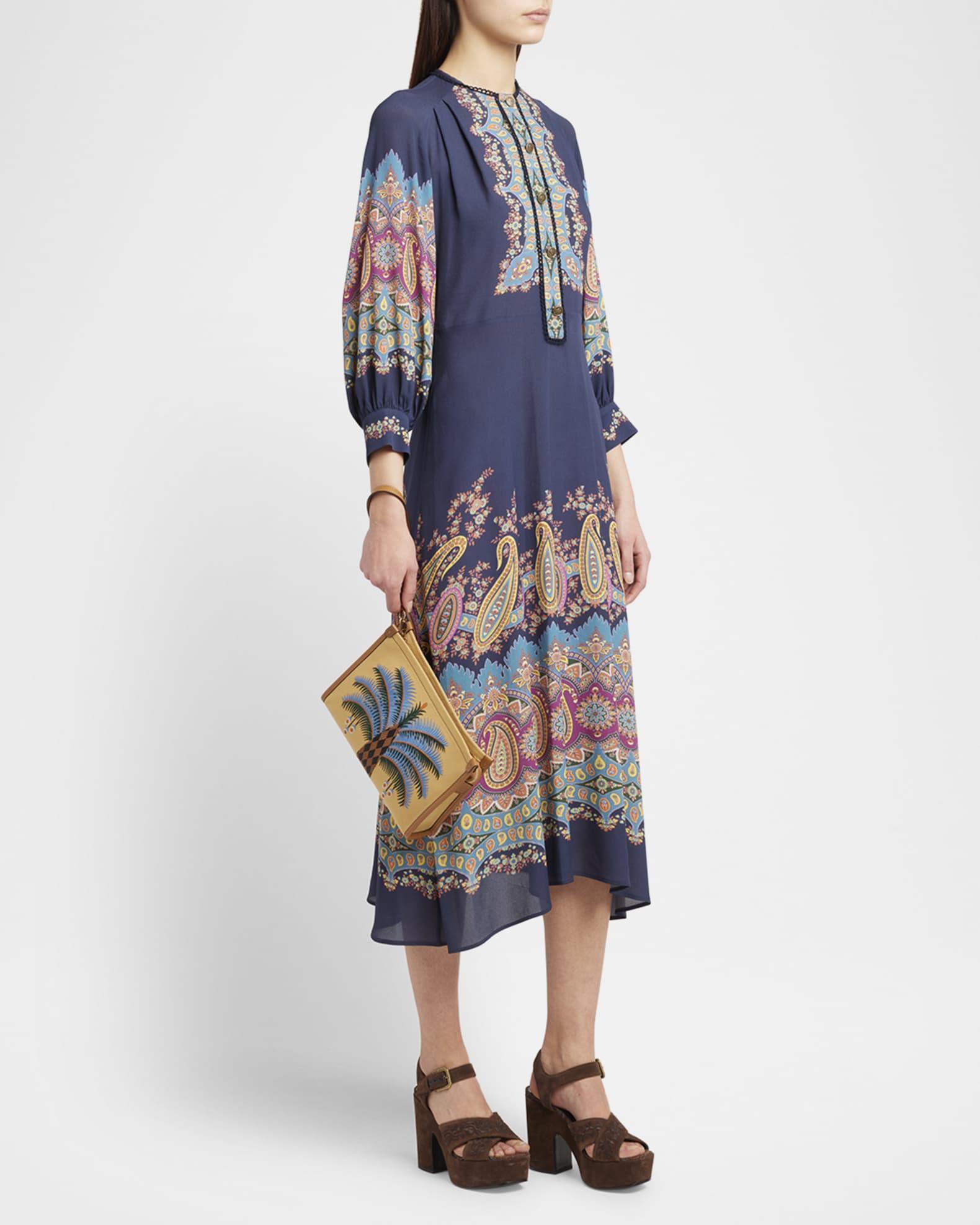 Embroidered Canvas Pouch Bag Product Image