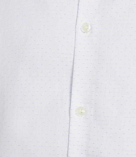 Murano Slim Fit Diamond Dobby Long Sleeve Woven Shirt Product Image