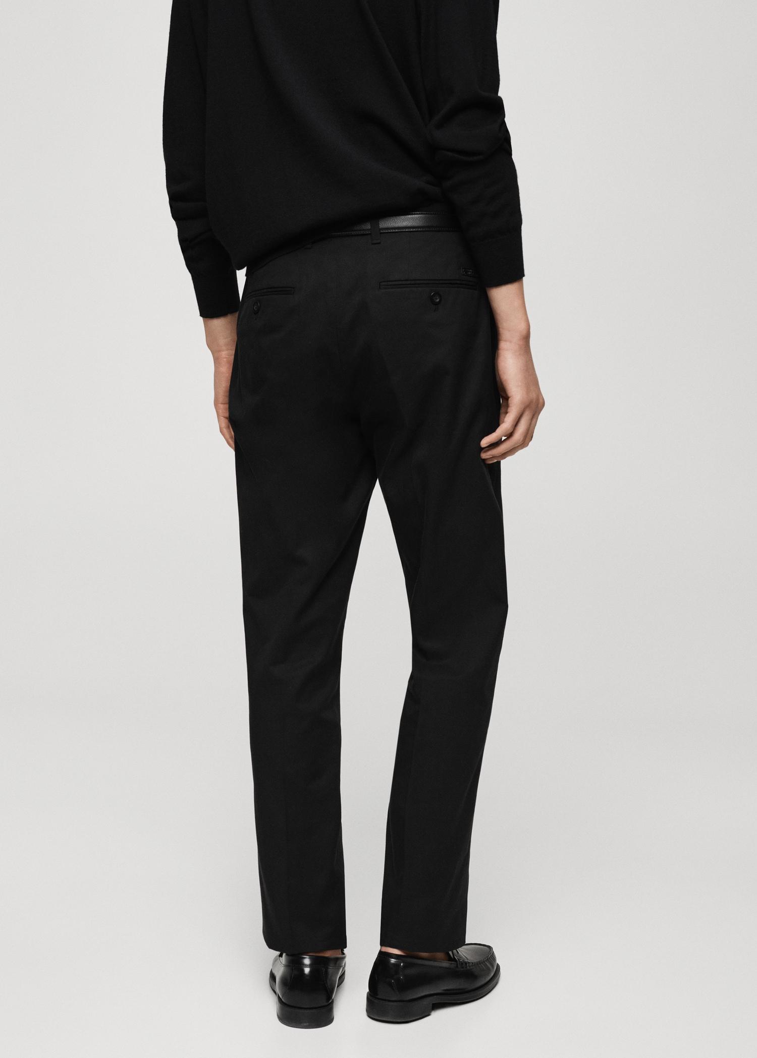 Regular-fit cotton pants - Men | MANGO USA Product Image