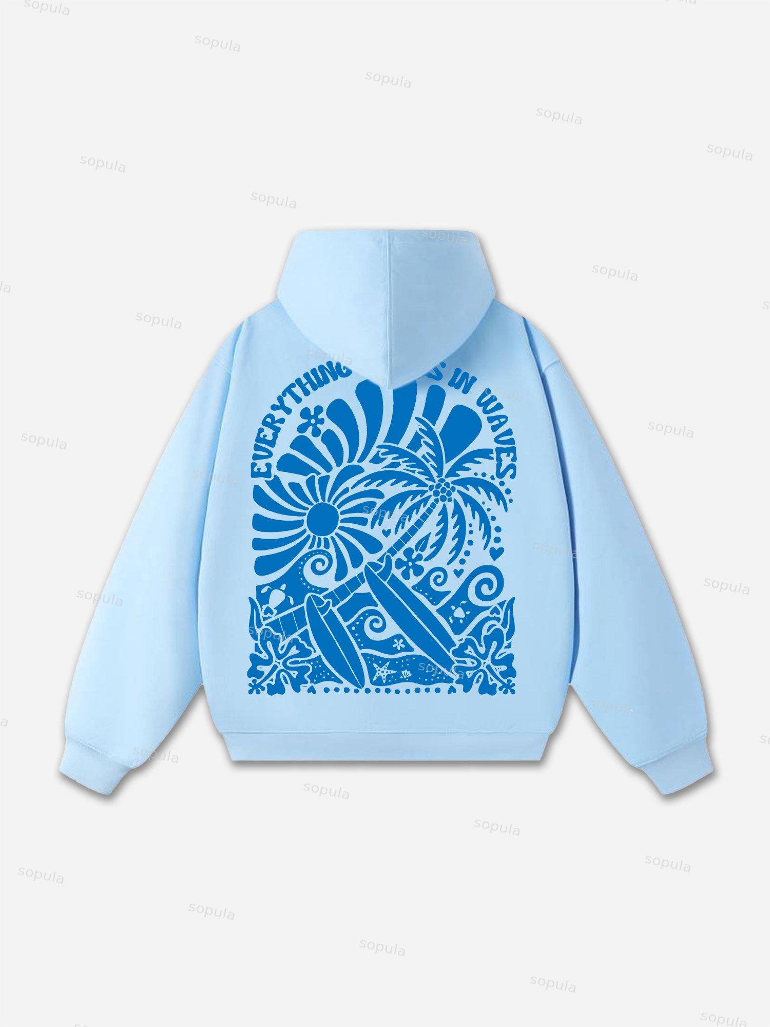 Classic Cross Graphic Oversized Hoodie Product Image