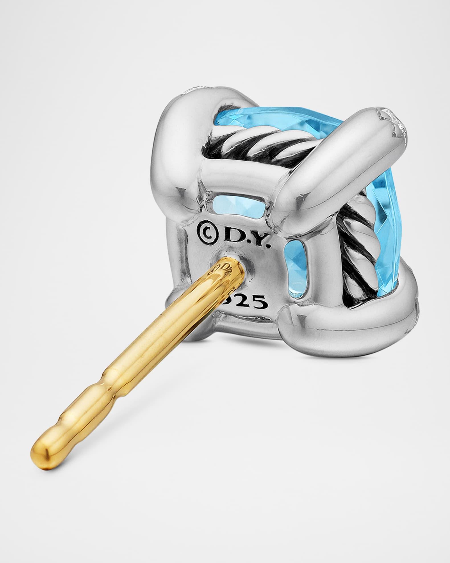 Womens Chatelaine Stud Earrings in Sterling Silver Product Image