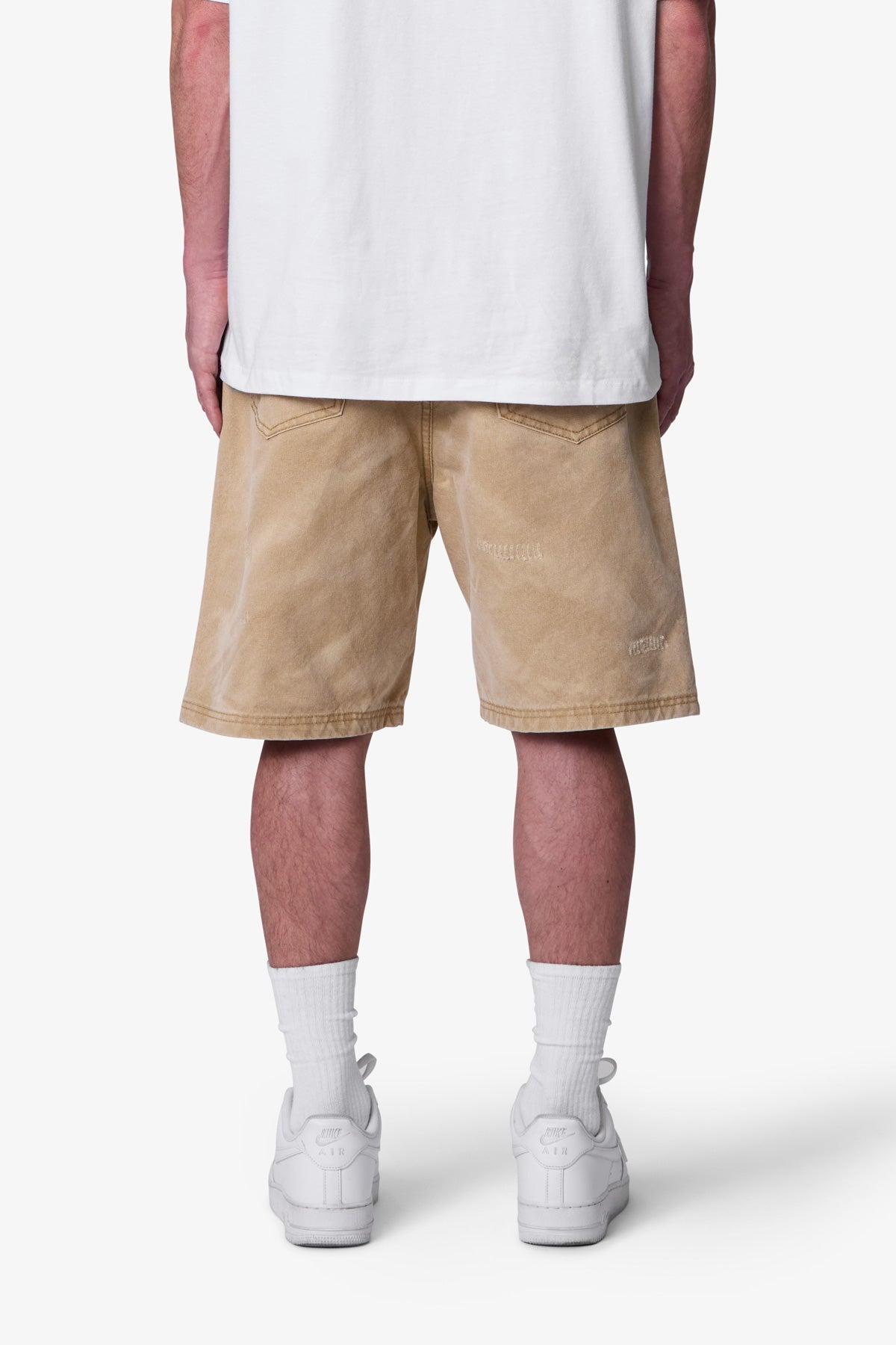 West Sands Denim Shorts - Tan Product Image
