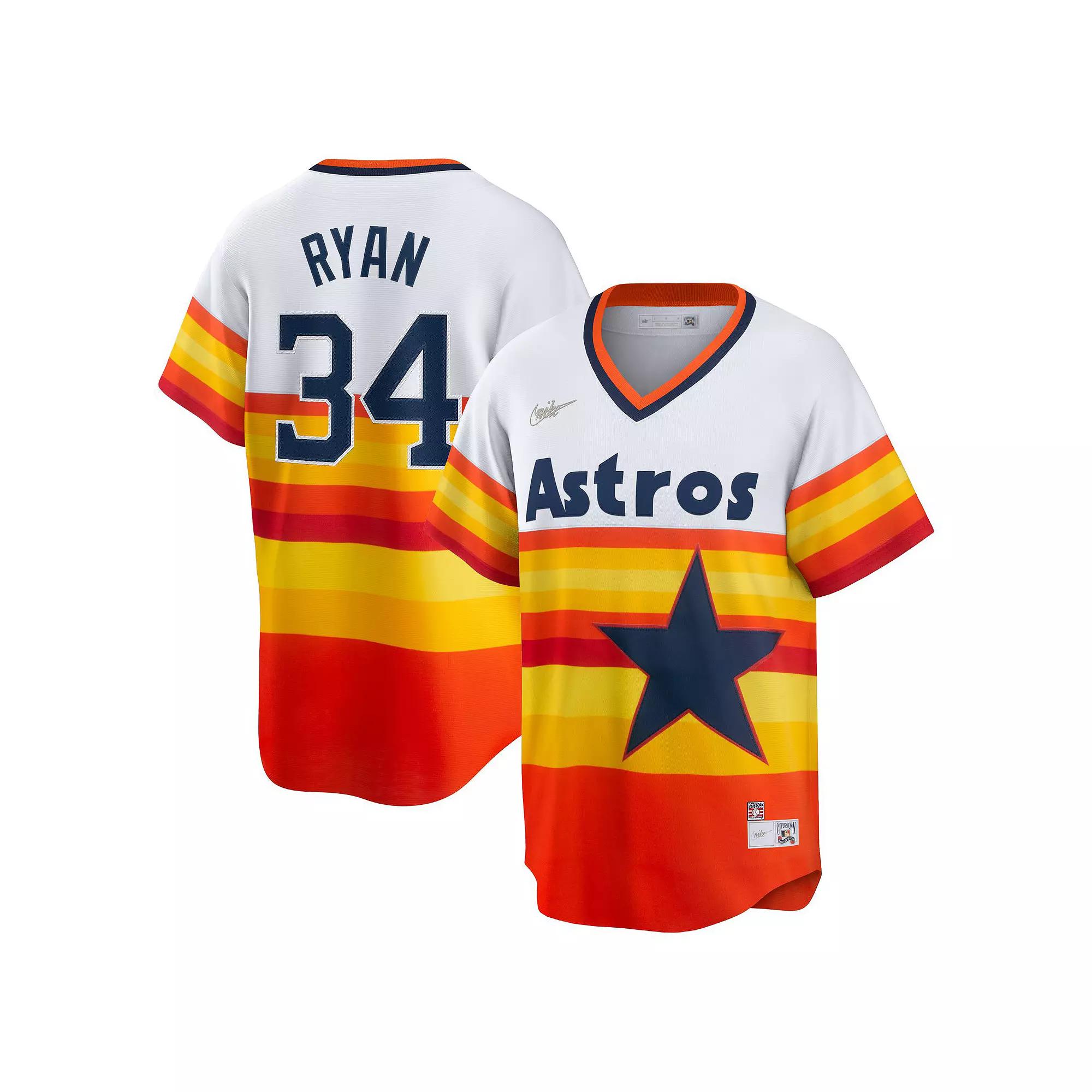 Men's Nike Nolan Ryan White Houston Astros Home Cooperstown Collection Player Jersey,  Product Image
