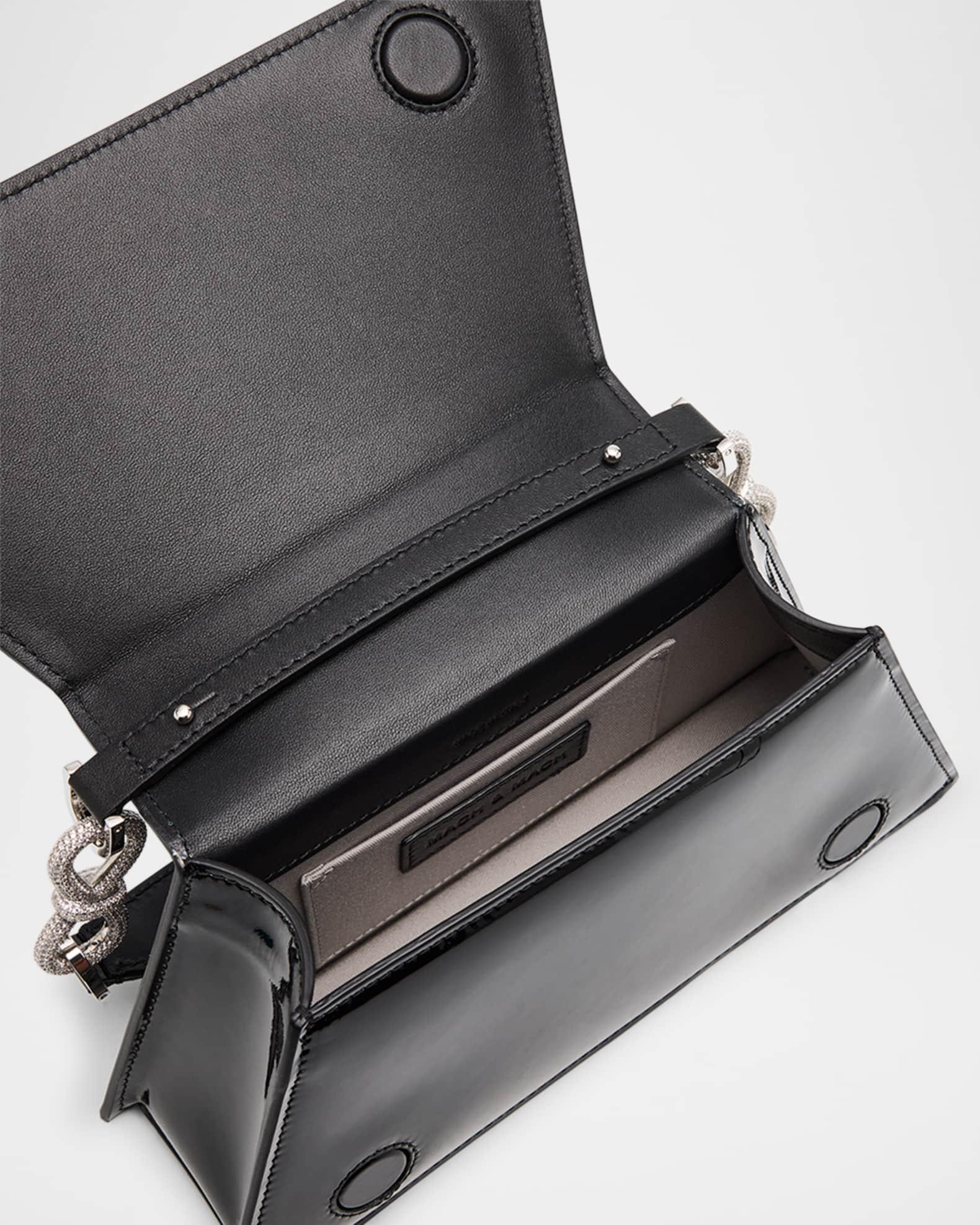 Samantha Double Bow Patent Leather Shoulder Bag Product Image