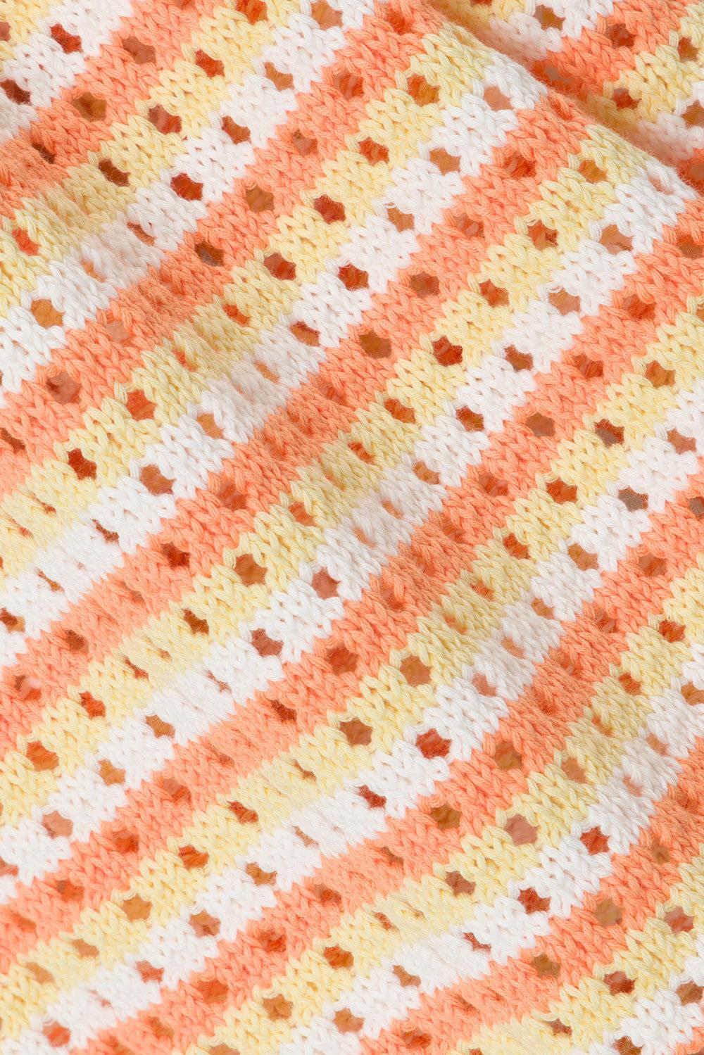 Erin Knit Skirt - Orange Product Image