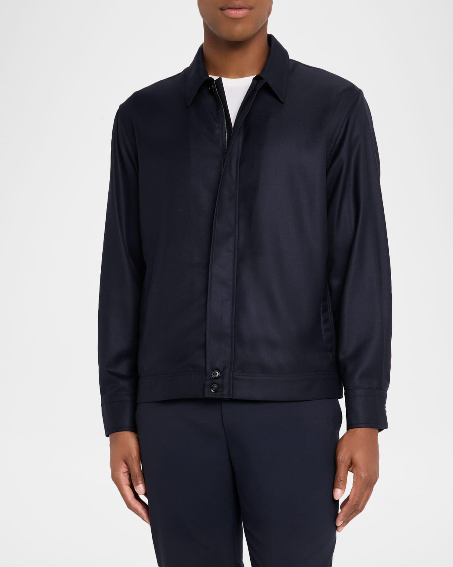 Men's Wool and Cashmere Hidden-Zip Blouson Product Image