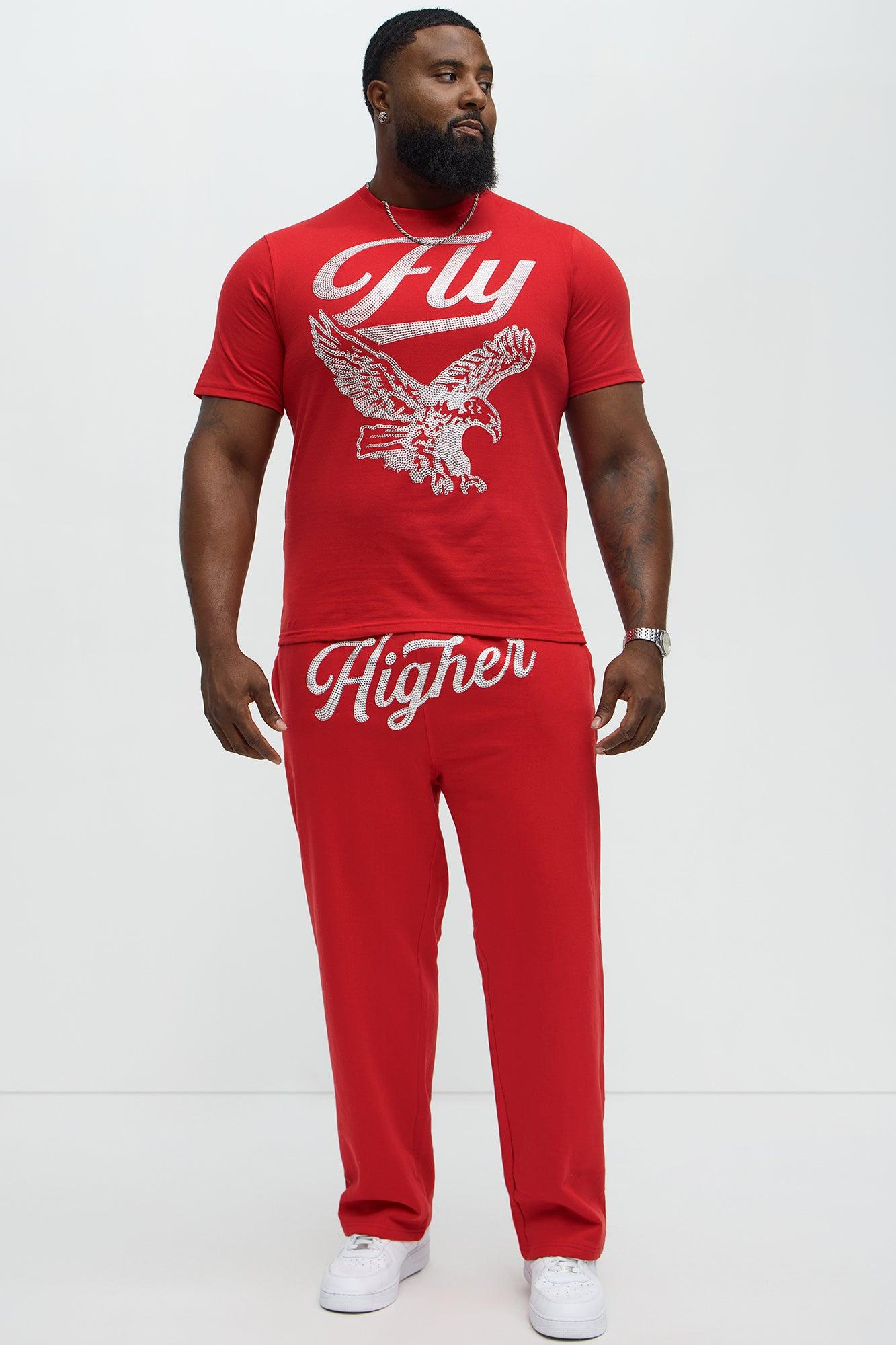 Fly Higher And Grind Sweatpants - Red Product Image