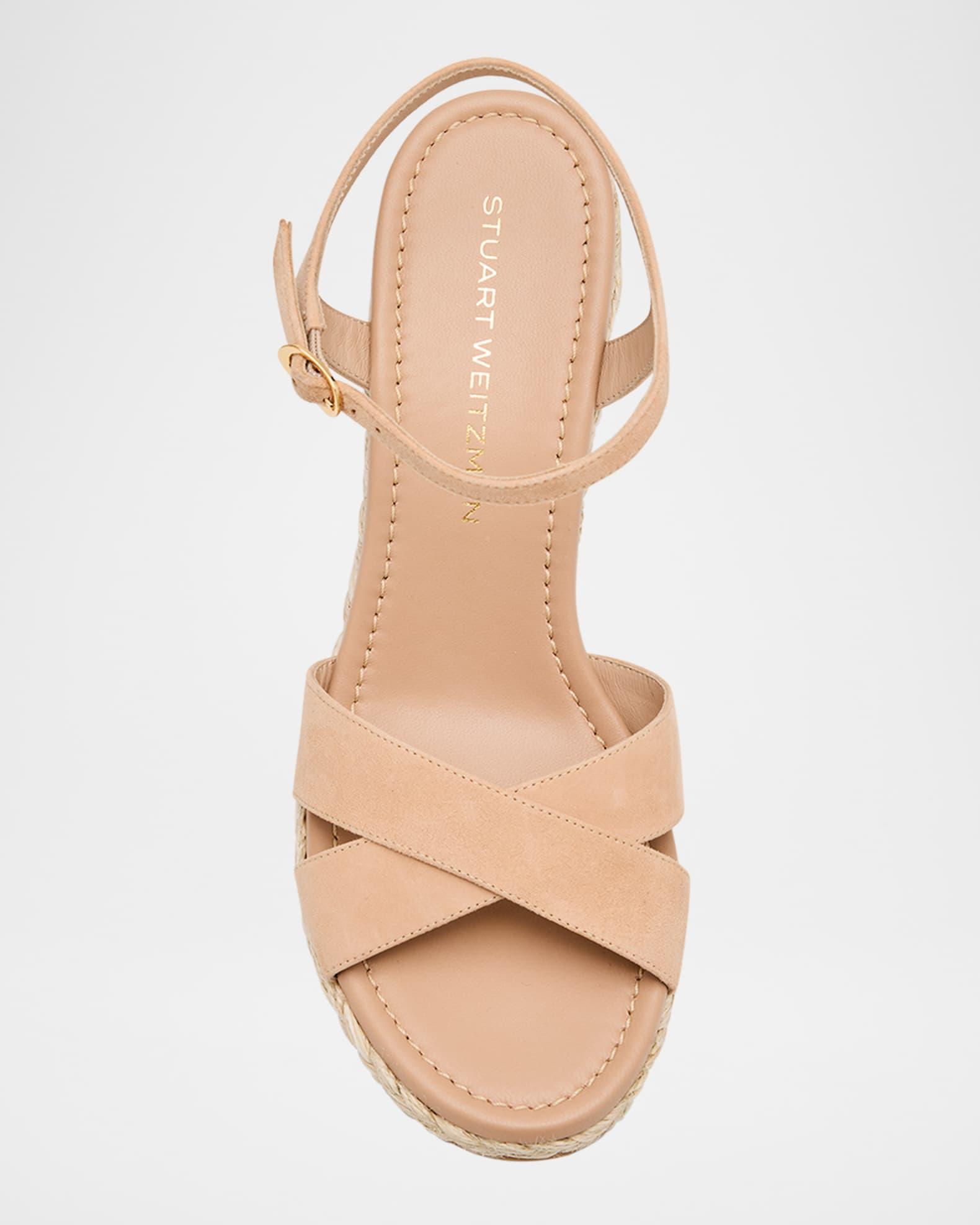 Dayna Suede Crisscross Wedge Espadrilles Product Image
