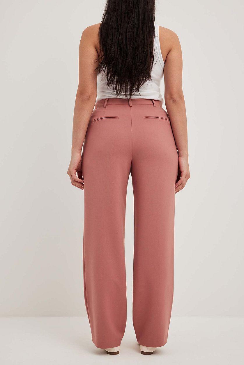 Mid Waist Melange Suit Pants Product Image