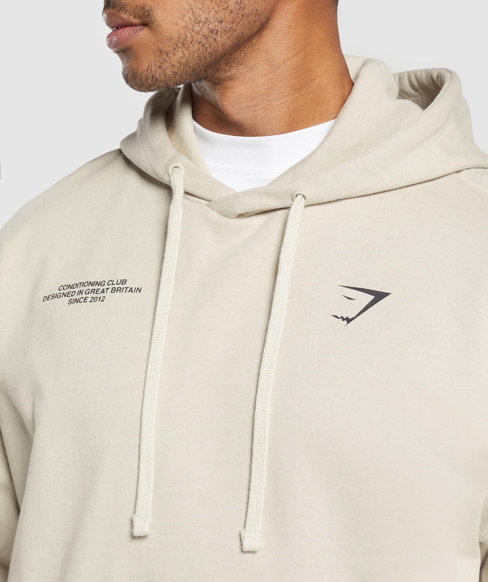 Gymshark Conditioning Club Hoodie - Pebble Grey Male Product Image