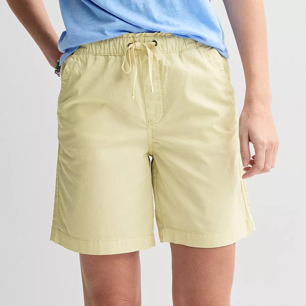 Women's Sonoma Goods For Life® Paperbag Waist Bermuda Shorts, Size: Small, Lovely Yellow Product Image