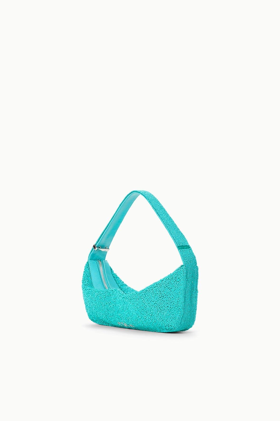 DEMY BEADED SHOULDER BAG | TEAL Product Image