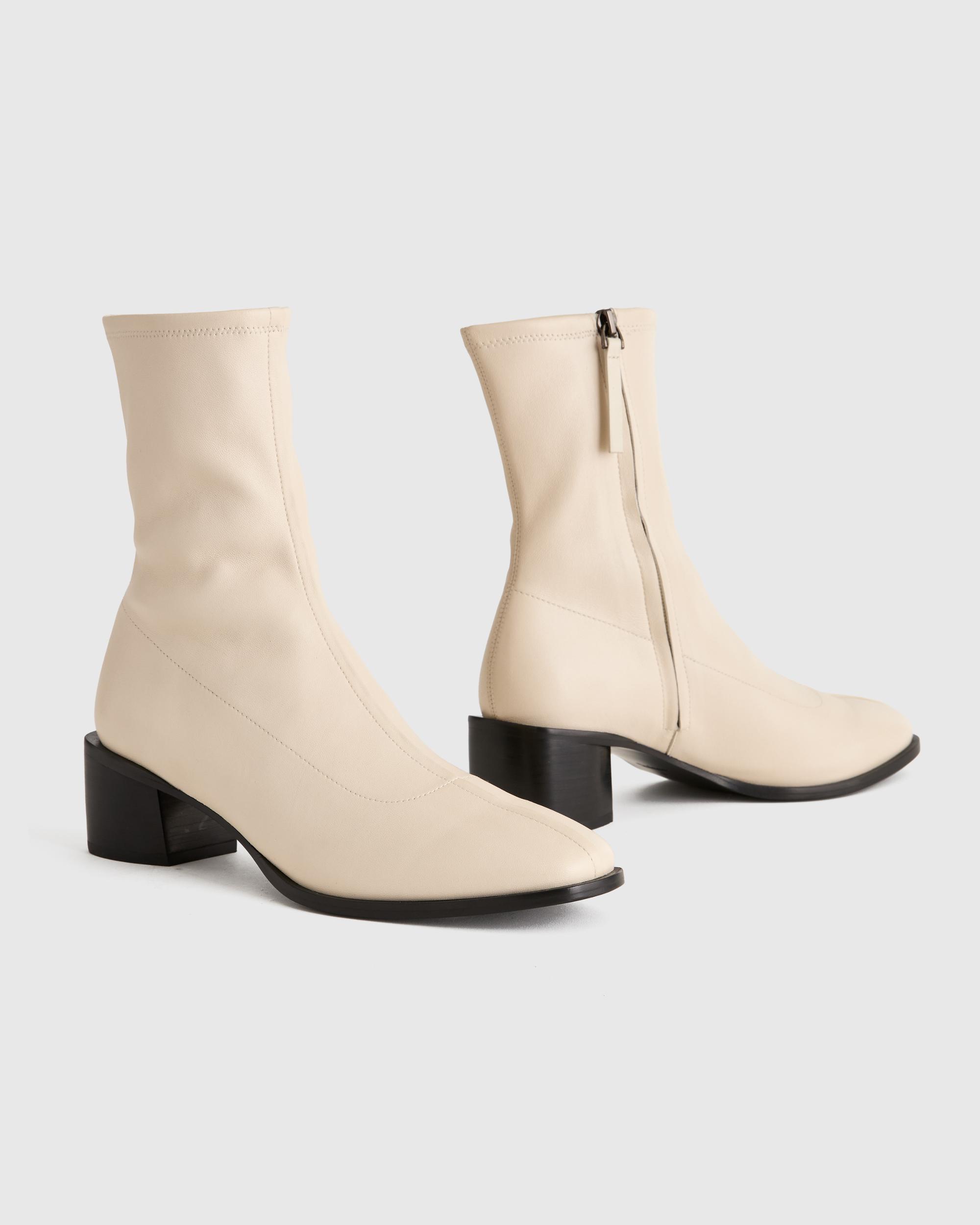 Quince | Women's Italian Leather Stretch Sock Bootie Product Image