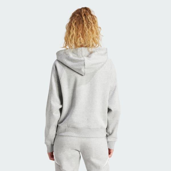 adidas Tiro 24 Sweat Hoodie Medium Grey Heather XS Womens Product Image