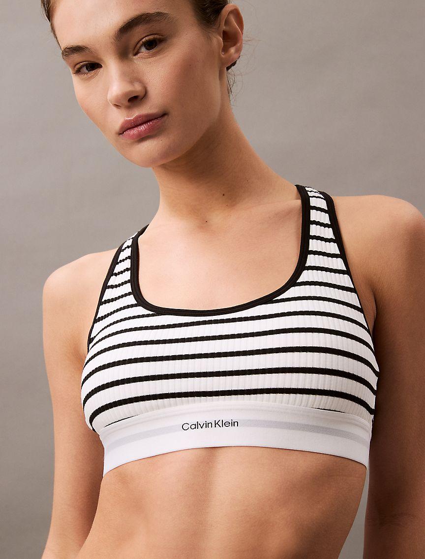 Cotton Modal Stretch Rib Lightly Lined Bralette Product Image