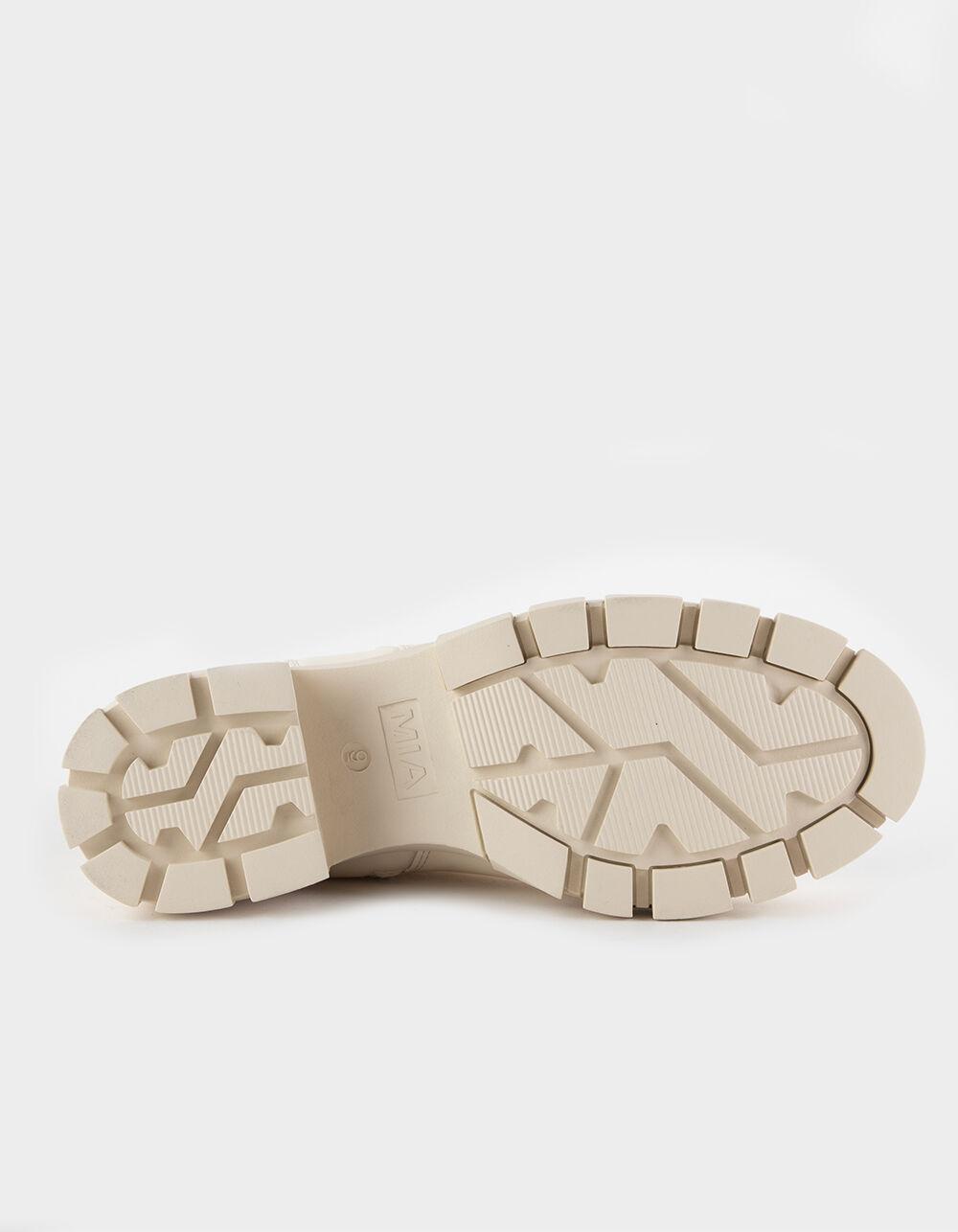 MIA Rohen Double Zip Chelsea Womens Boots - BONE Product Image