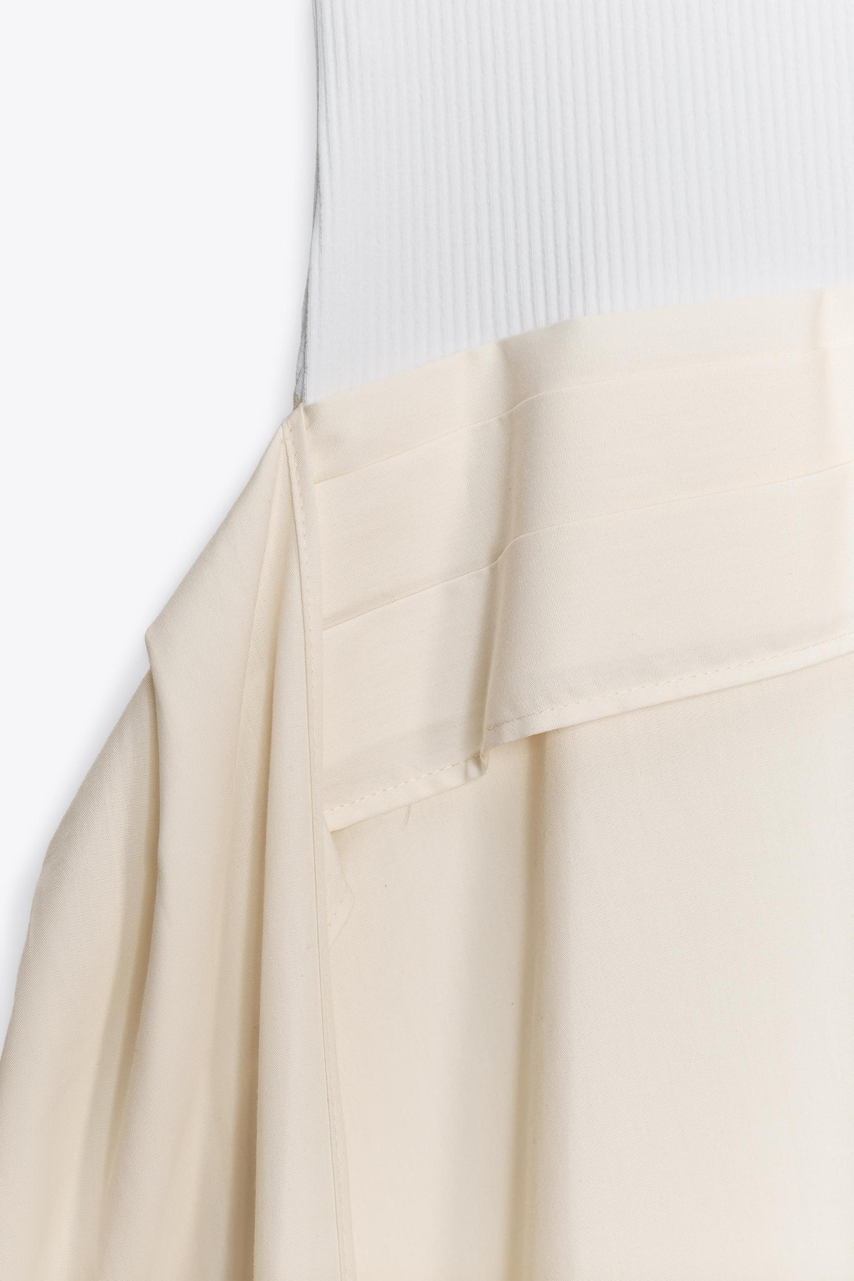 CONTRAST PLEATED DRESS Product Image