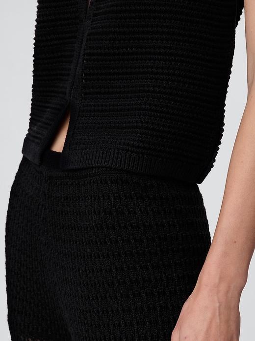 100% Cotton Crochet Ankle Pants Product Image