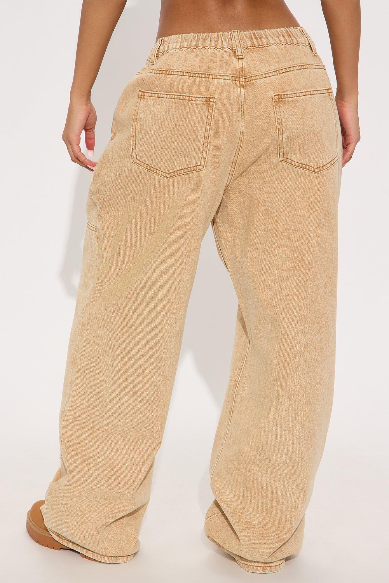 Remi Wide Leg Jogger - Khaki Female Product Image
