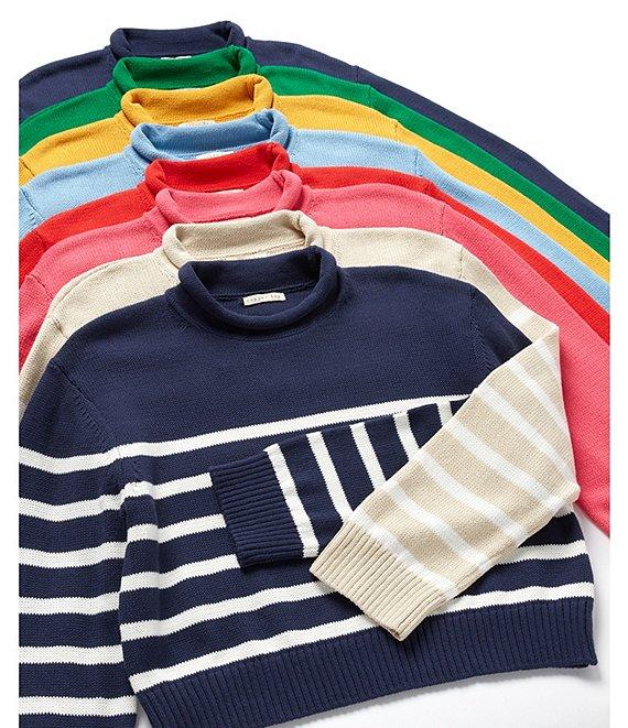 Copper Key Stripe Roll Neck Sweater Product Image