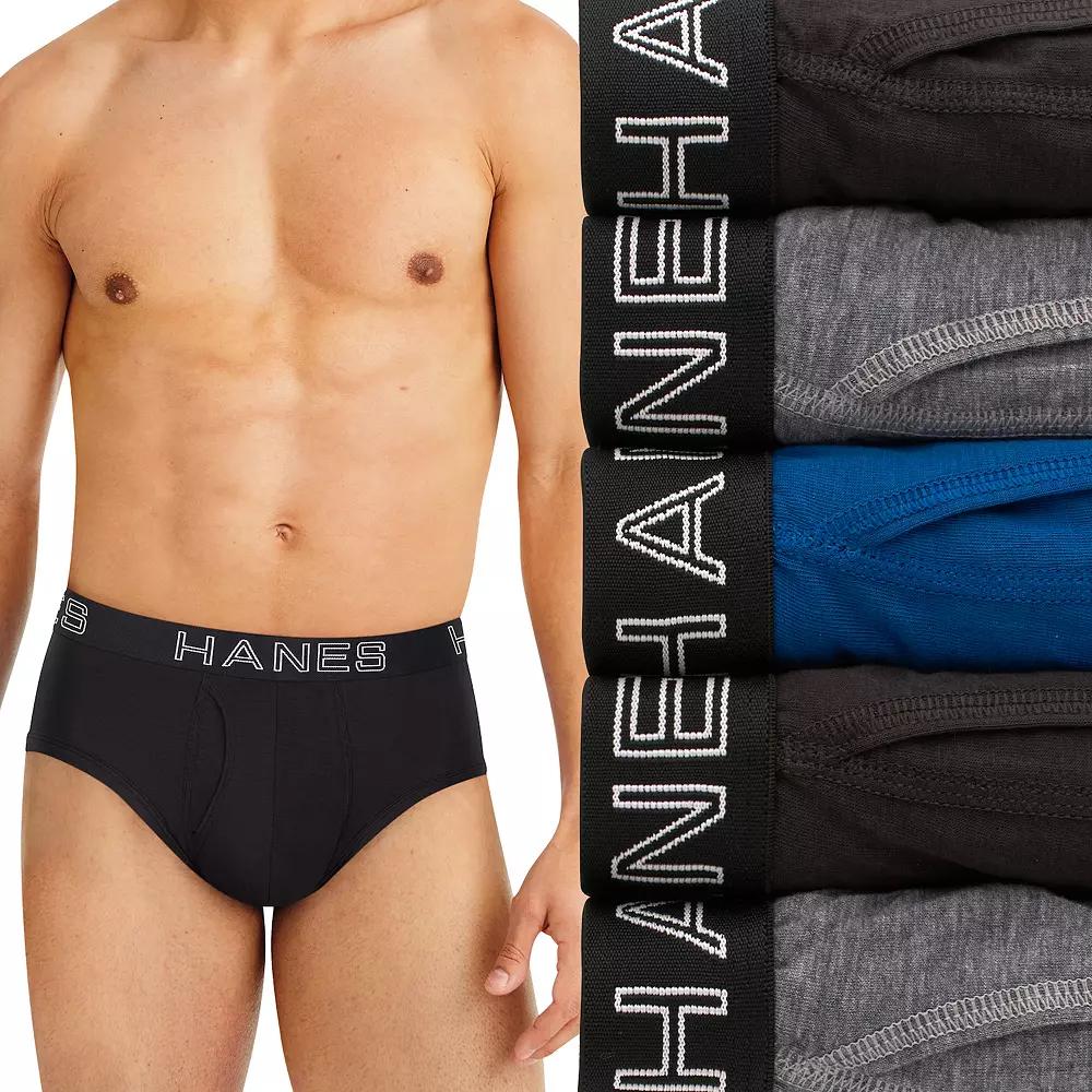 Men's Hanes® 5-Pack Ultimate Comfort Flex Fit Total Support Pouch Brief Underwear,  Product Image