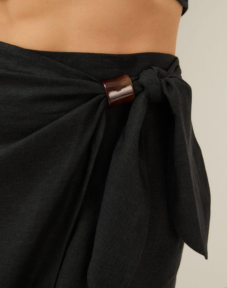 Luna Halter Top - Black Product Image